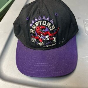 Black and Purple Raptors Cap